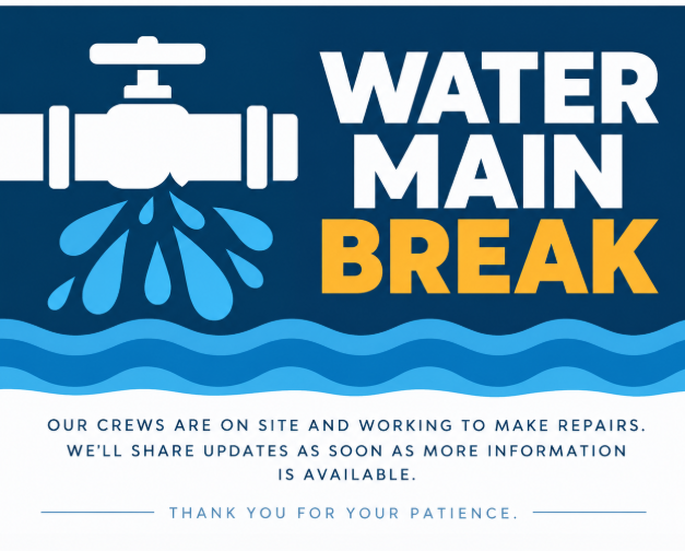 Water Main Break - Moody Pond & Rockledge